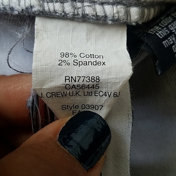J CREW JEANS Toothpick Gray Skinny 29 Ankle - Picture 5 of 6